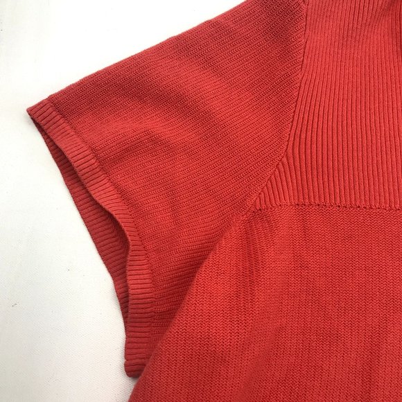 CJ Banks Womens Red V-Neck Hooded Short Sleeve Sweater Cardigan 2x - Picture 3 of 5